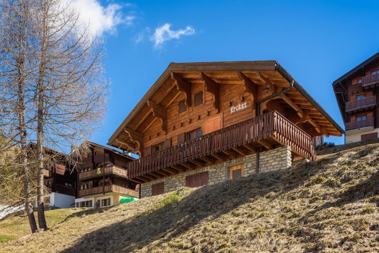Chalet Krokus Riederalp Exteriör bild